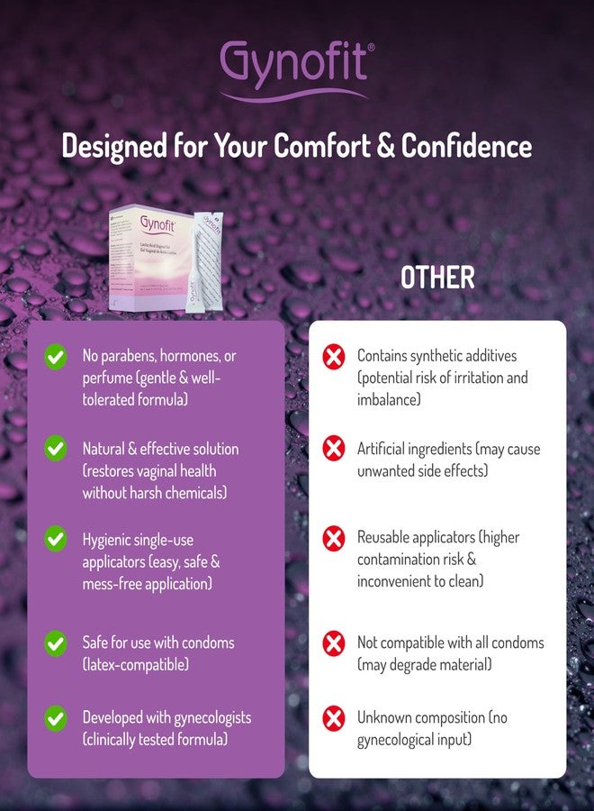 جينوفيت جل جينوفيت المهبلي بحمض اللاكتيك - مرطب مهبلي - يعيد توازن درجة الحموضة - صحة المهبل - يمنع الحكة والحرقان والرائحة الكريهة - أداة تطبيق صحية - يعالج ويمنع التهابات المهبل (6 قطع) - Image 5